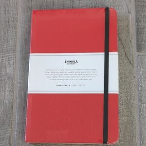 Shinola Scarlet Journal with Ebony Band - New